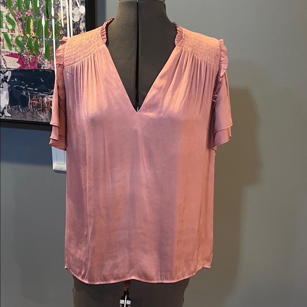 Express Blush Smocked Dress